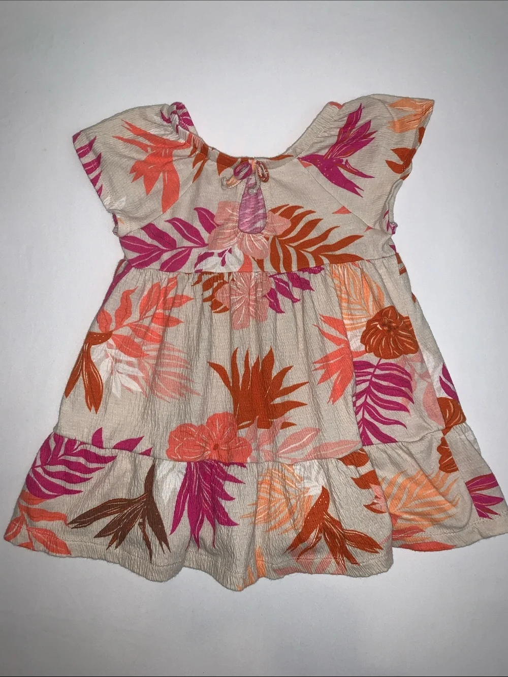 Carter’s Floral Print Crinkle Dress